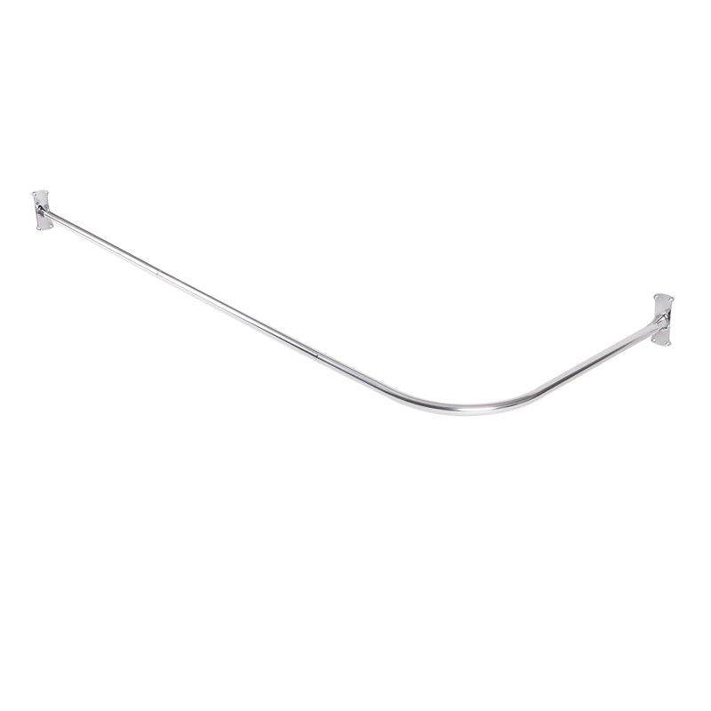 L-Shaped Corner Shower Curtain Rod | Rustproof Aluminum Wall Mount