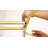 Hoop Shower Curtain Rod for Clawfoot Tub - Rust-Free Aluminum