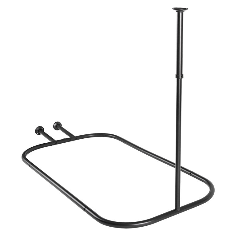 Hoop Shower Curtain Rod for Clawfoot Tub - Rust-Free Aluminum