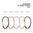 Gold Zinc Alloy Shower Curtain Hooks - Set of 12 Bathroom Rings