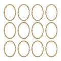 Zinc Alloy Shower Curtain Rings - Rust-Proof Hooks (Set of 12)