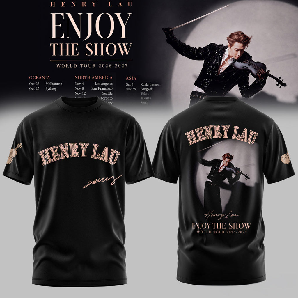 Henry Lau Enjoy The Show World Tour Vintage T-Shirt 2026 Henry Lau Merch Signature