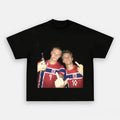Erling Haaland And Martin Odegaard Norway Smoking Middle Finger T-Shirt Funny Humor Shirts