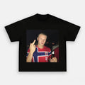 Erling Haaland T-Shirt Middle Finger Funny Shirt Norway Football Team Meme Apparel Gift For Fan