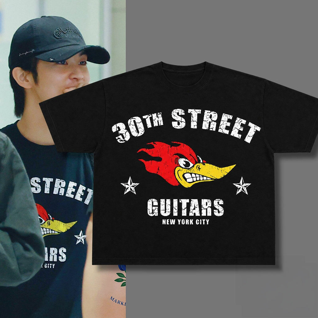 Mark Lee Airport Fashion Shirt 30Th Street Guitar New York City T-Shirt Gift For Him