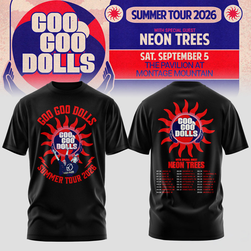 Goo Goo Dolls Summer 2026 North American Tour T-Shirt Goo Goo Dolls Merch Gift For Rock Fans