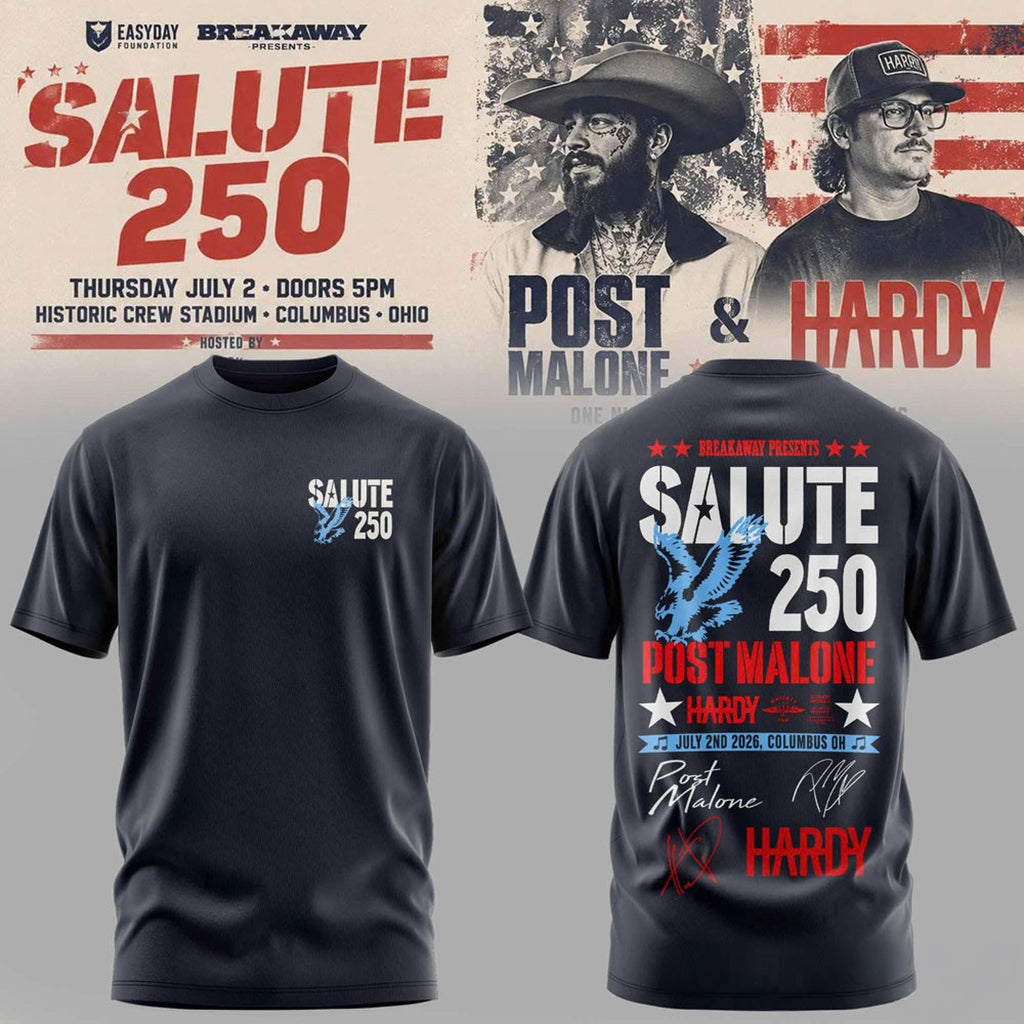 Post Malone Salute 250 Columbus OH Shirt Post Malone Merch Music Fan Apparel Dad Gifts