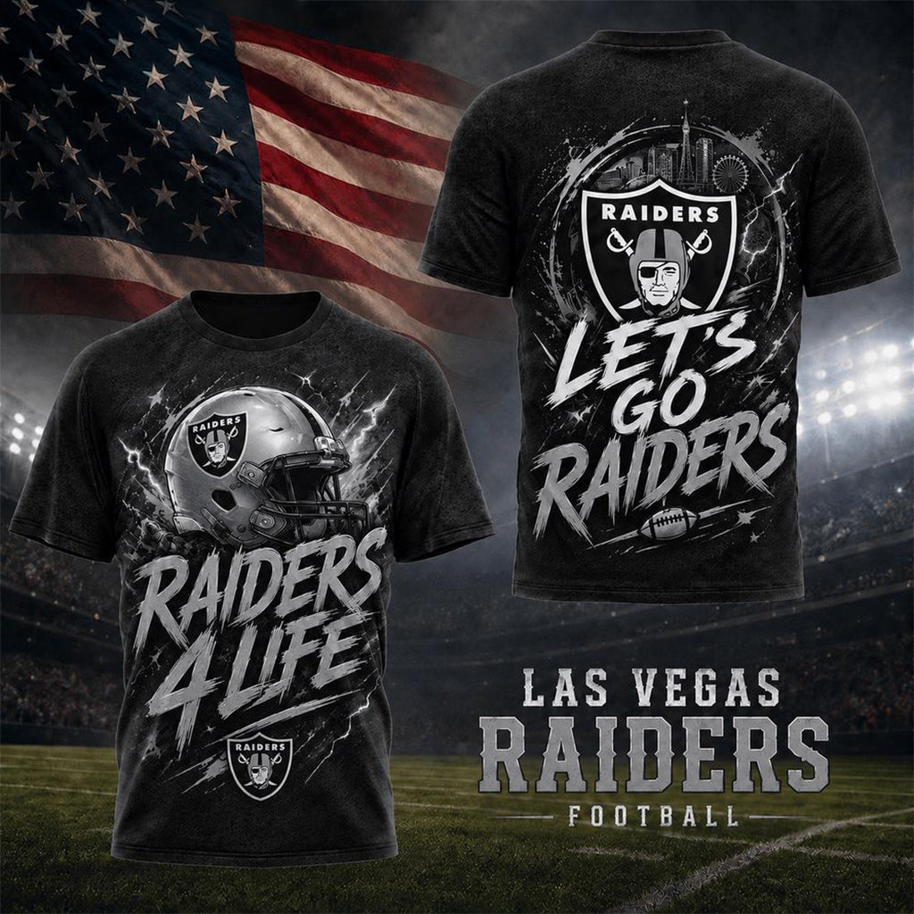 LV Raiders For Life T-Shirt 2026 Raiders Merch Football Fan Apparel Gift For Brothers