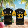 Pittsburgh Steelers Est 1933 Skyline T-Shirt Pittsburgh Steelers Merch Gifts For Football Fans