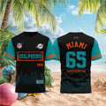 Miami Dolphins Est 1965 Skyline T-Shirt Miami Dolphins Merch Football Fan Shirt Gift For Him