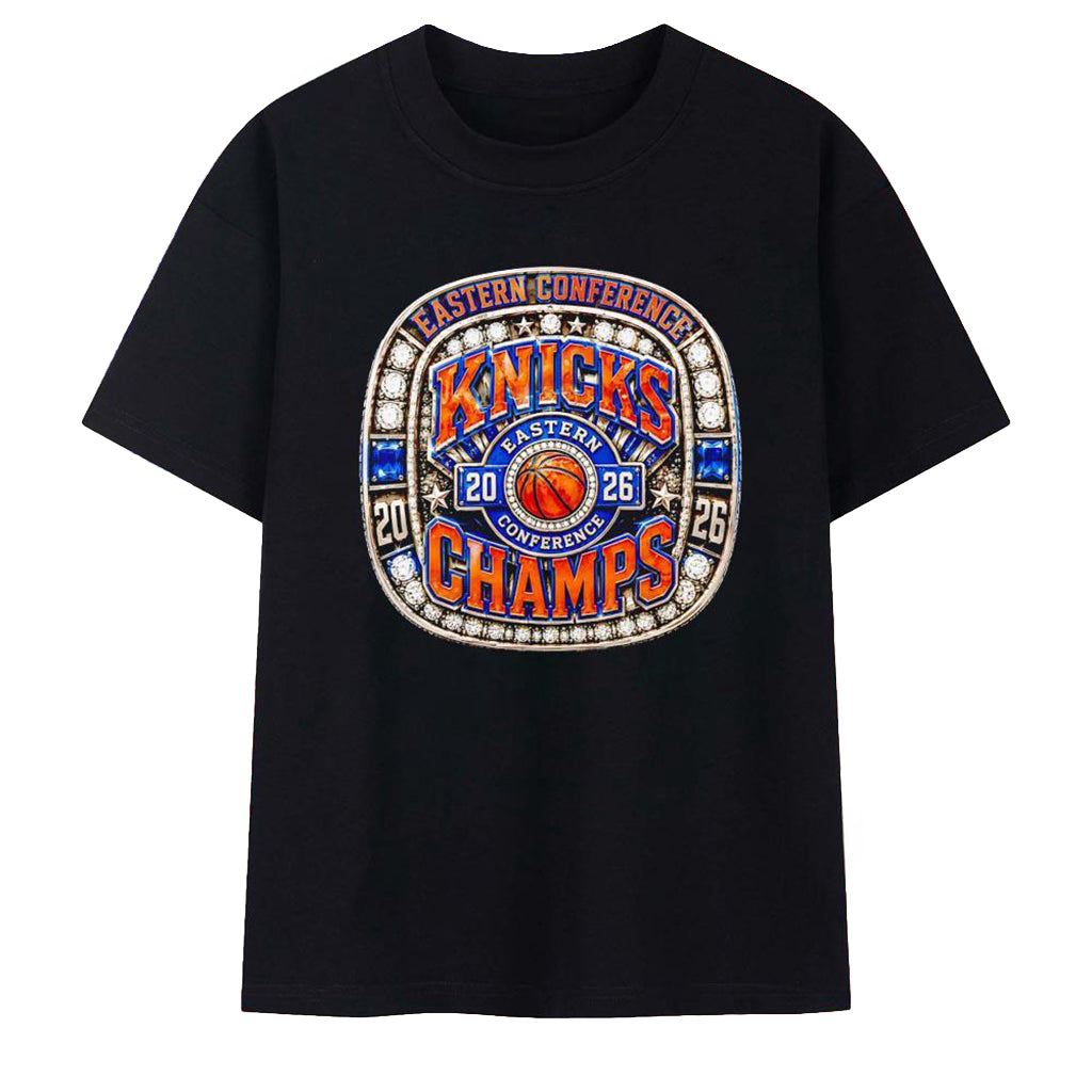 New York Knicks Eastern Conference Champions 2026 Diamond Ring T-Shirt NY Knicks Merch Fan Gift