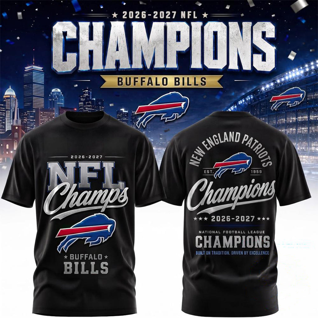 Buffalo Bills 2026 2027 Champions T-Shirt Buffalo Bills Merch Gift Ideas For Football Lovers