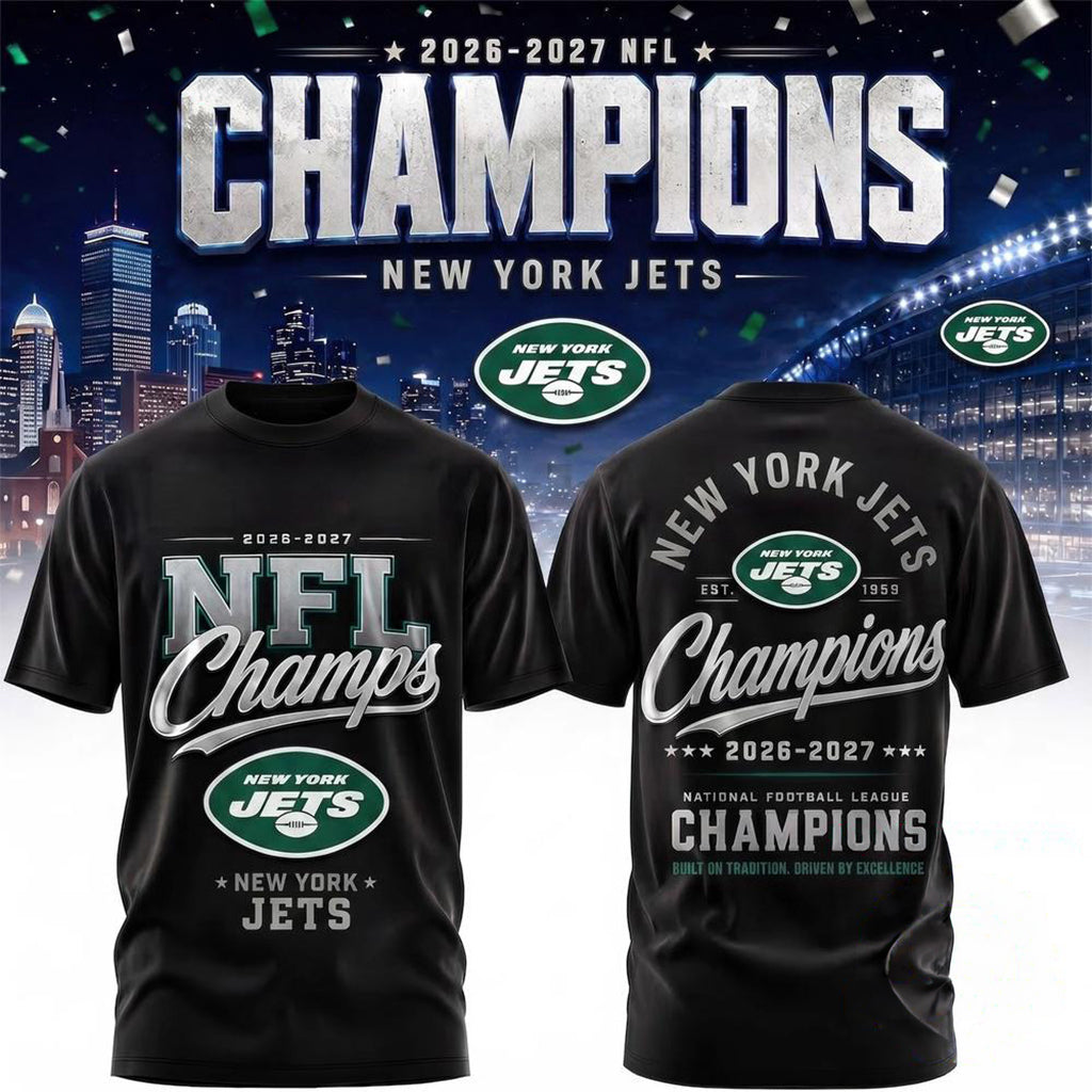 New York Jets 2026 2027 Champions T-Shirt Football Fan Shirt NY Jets Merch Gift For Husband
