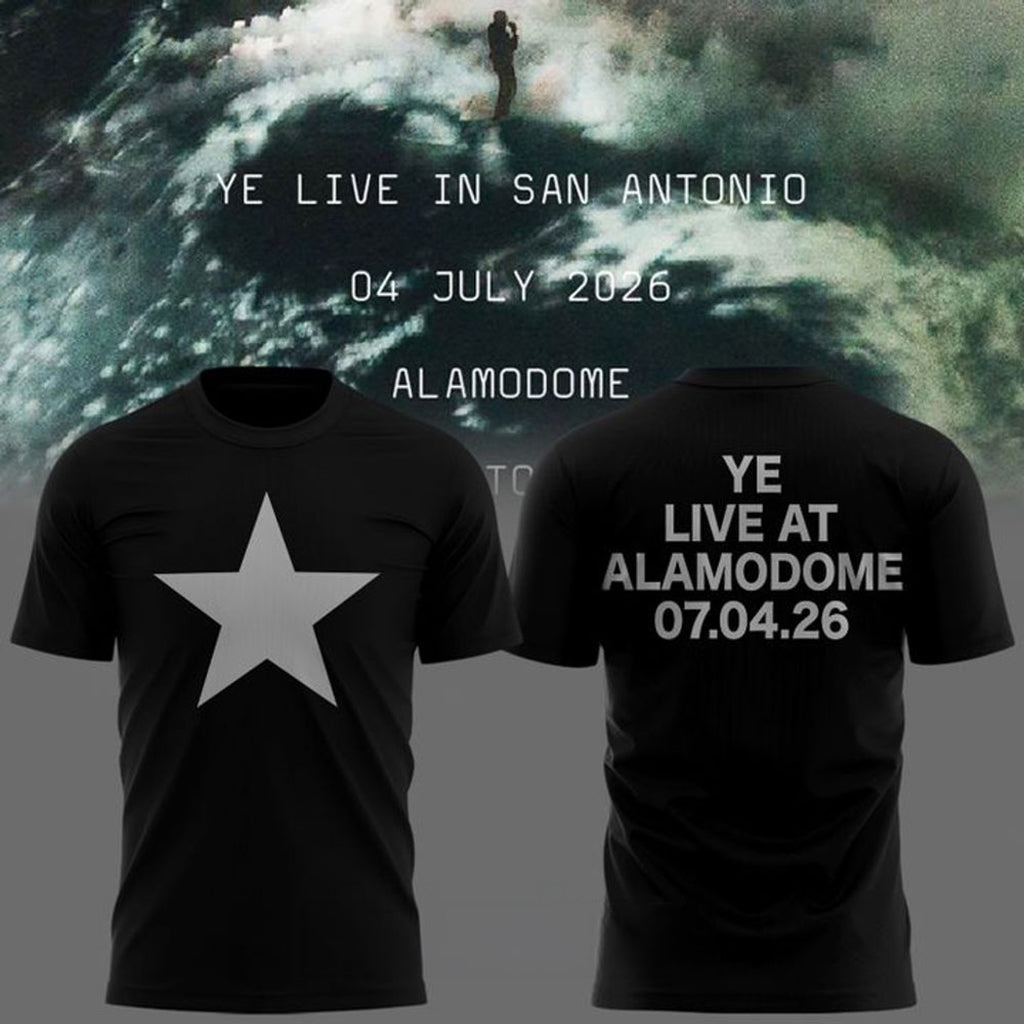 San Antonio x Ye Live Concert Tour Alamodome Stadium 2026 Black Shirt Kanye West Merch Fan Gear