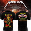 Metallica 2026 M72 World Tour London England T-Shirt Metallica Merch Gifts For Music Fans