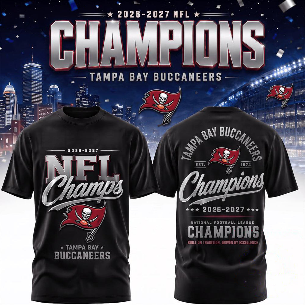 Tampa Bay Buccaneers 2026 2027 Champions T-Shirt Buccaneers Merch Gift For Football Lovers