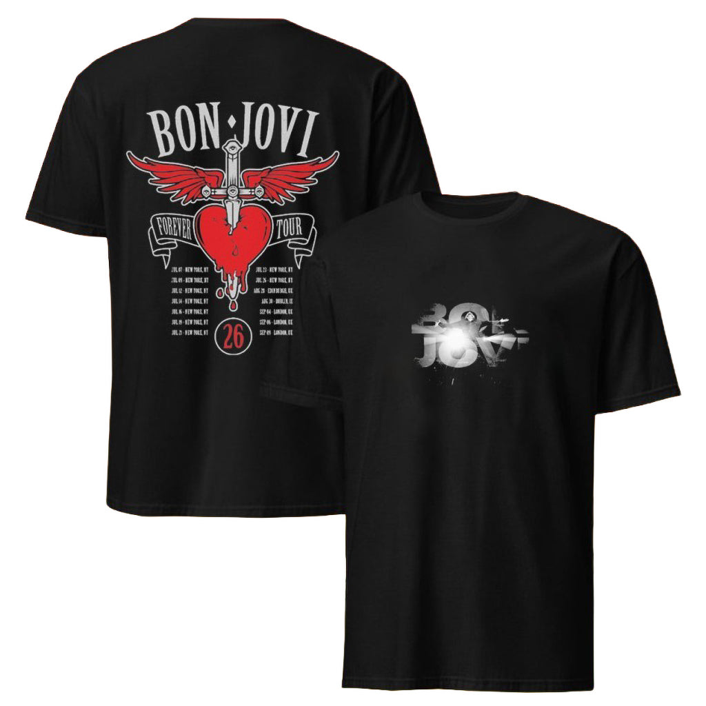 Bon Jovi Bright Light Photo T-Shirt Bon Jovi Merch Best Gift For Rock Fans