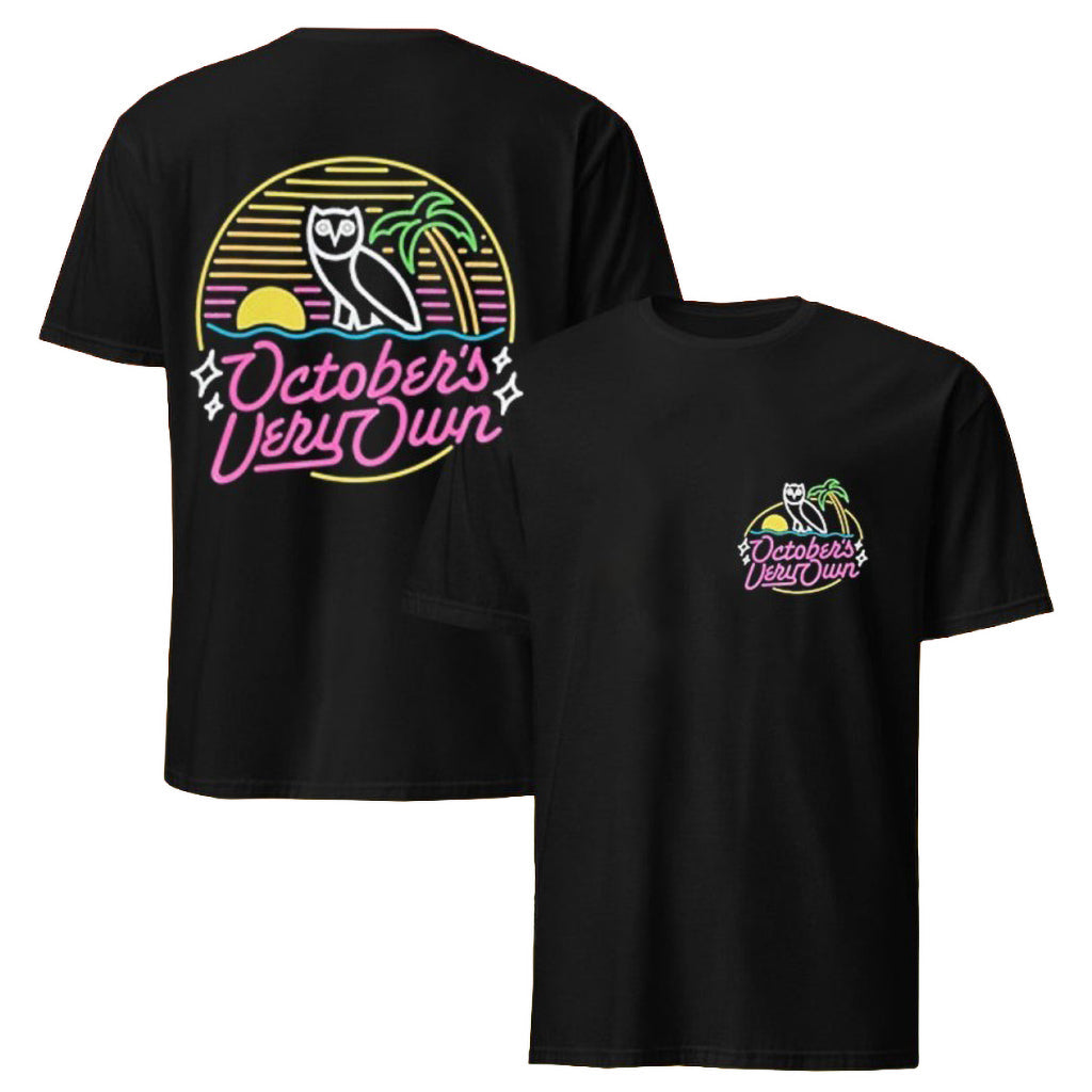 October’s Very Own Neon Sign T-Shirt OVO Clothing Present For Husband