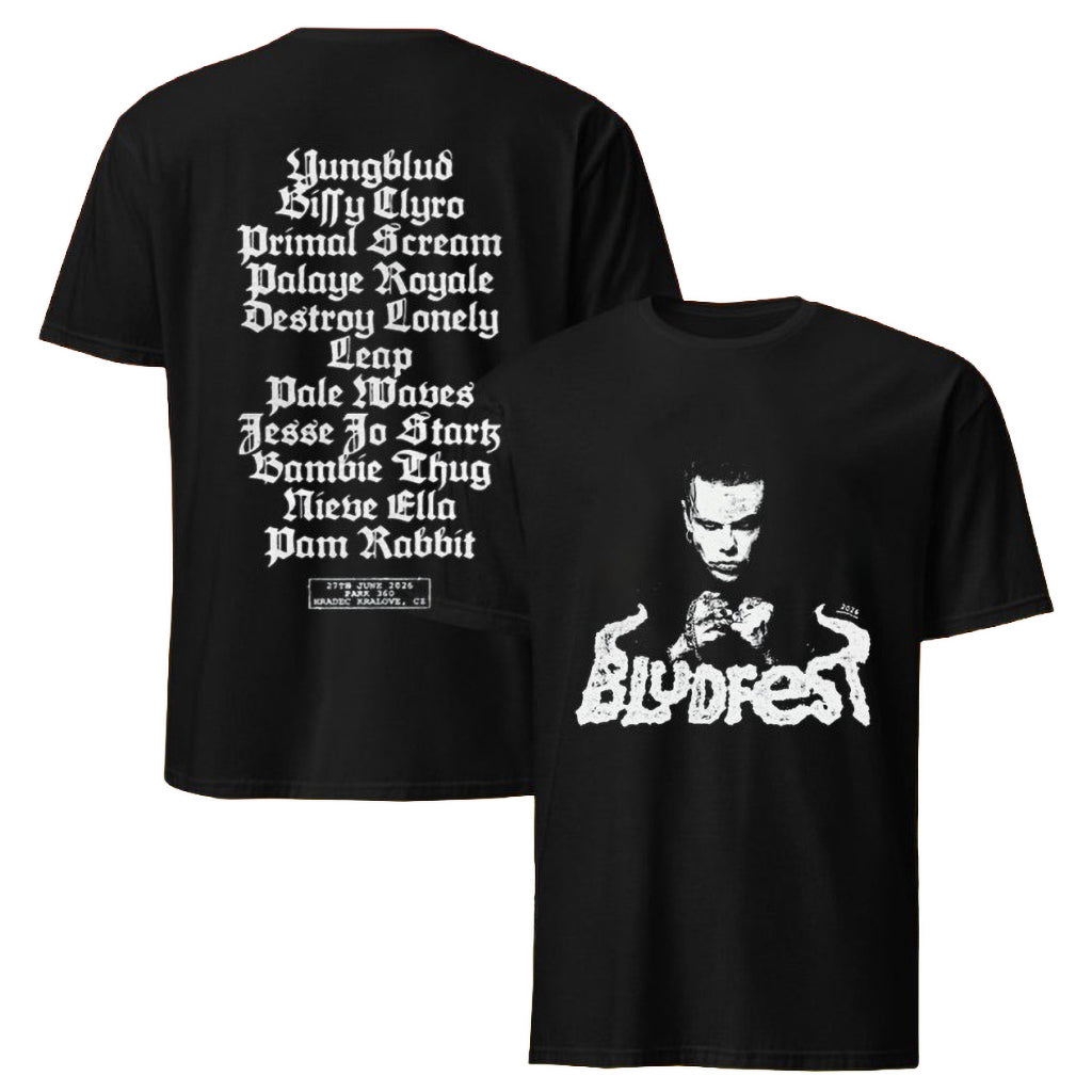 Yungblud Bludfest 2026 June 27th Park 360 Hradec Kralove Czech Republic T-shirt Yungblud Merch_