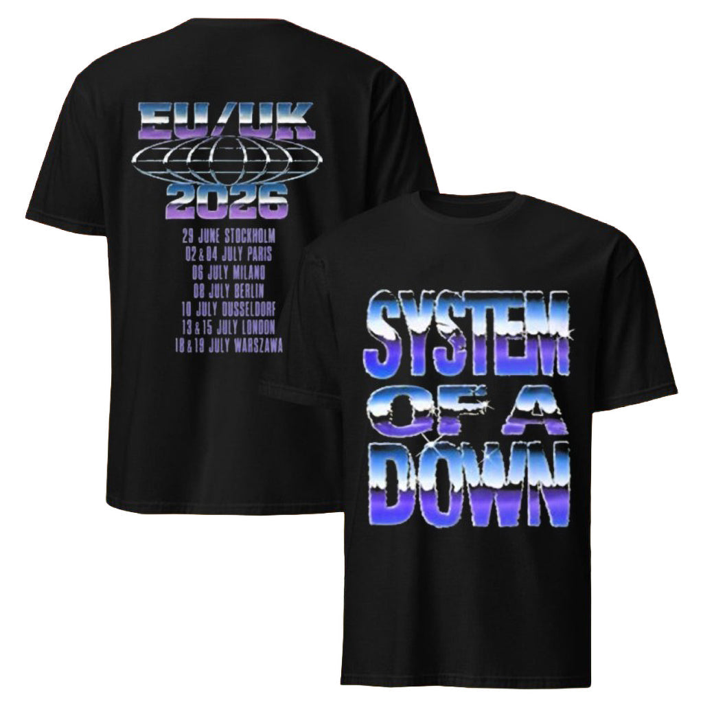 System Of A Down Soad EU And UK Tour 2026 T-Shirt System Of A Down Merch Fan Gifts