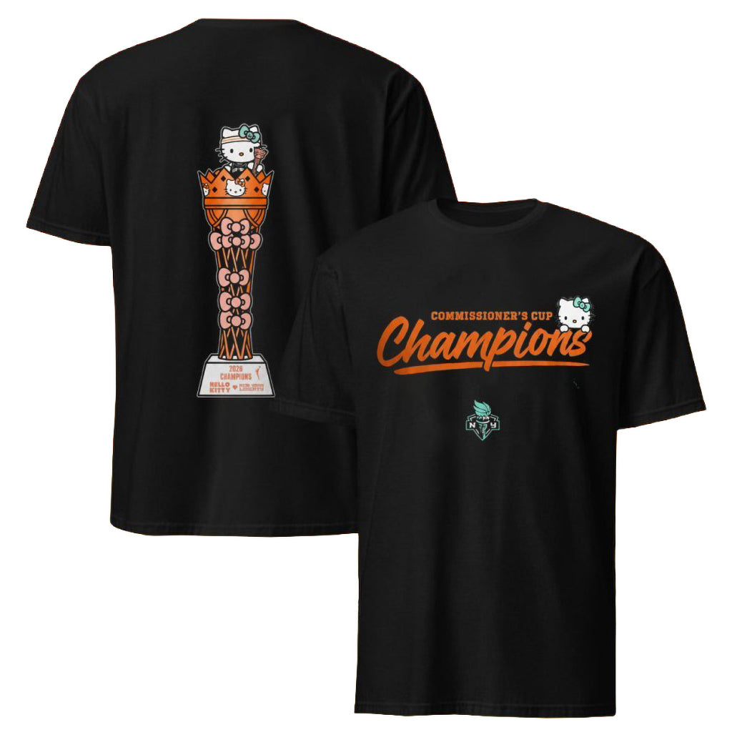New York Liberty Hello Kitty 2026 Champions Cup T-Shirt New York Liberty Merch BFF Gifts