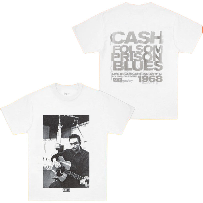 Kith Records For Johnny Cash Folsom Prison T-Shirt Kith Merch Presents For Boyfriend