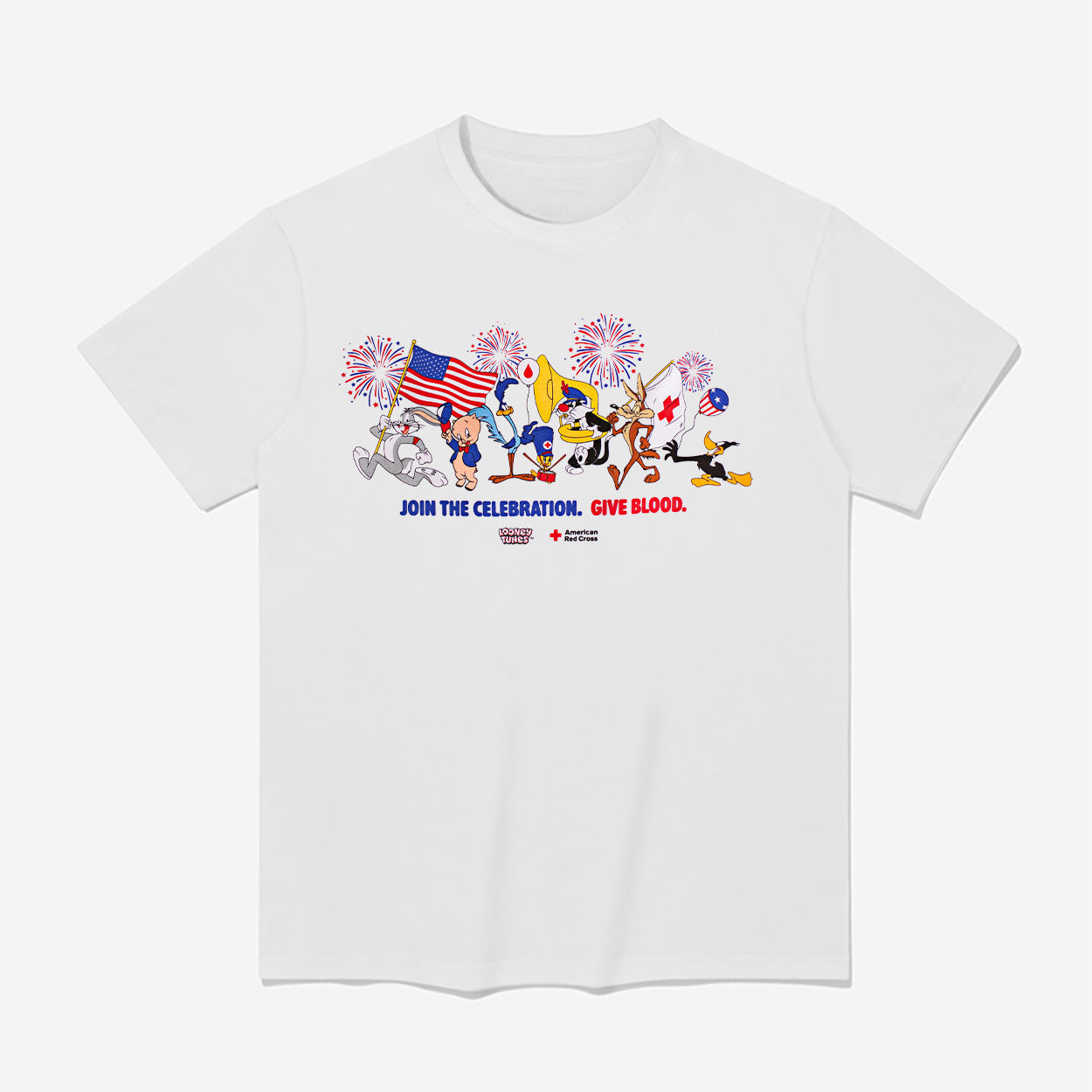 Red Cross Looney Tunes Cartoon Friends T-Shirt Looney Tunes Merch Gift For Cartoons