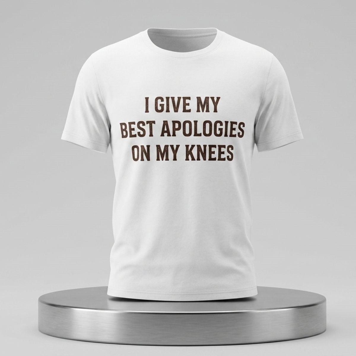 I Give My Best Apologies On My Knees T-Shirt Funny Sarcastic Merch Gift For Friends