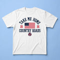 USA Soccer Take Me Home Country Roads T-Shirt United States Soccer Merch Gift For Fans