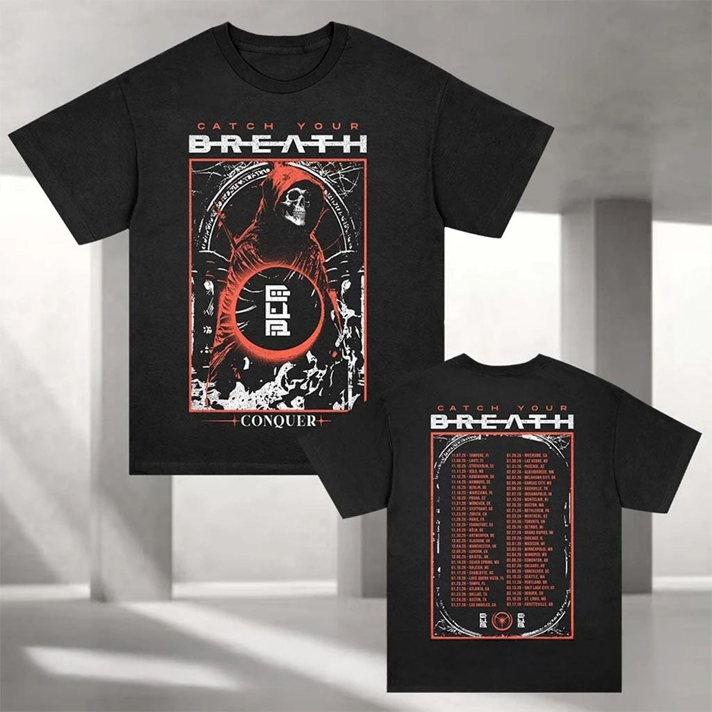 Catch Your Breath Conquer Skelly 2026 World Tour T-Shirt Catch Your Breath Merch Fan Gifts