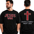 Red Sox Jesus Won Faith And Family Night 2026 Shirt Red Sox Merch Religious Gifts