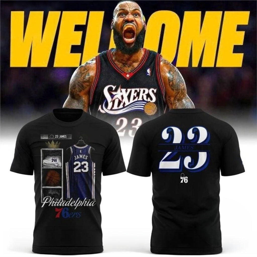 LeBron James Philadelphia 76ers Shirt #23 LeBron James Merch Gift For Basketball Lovers