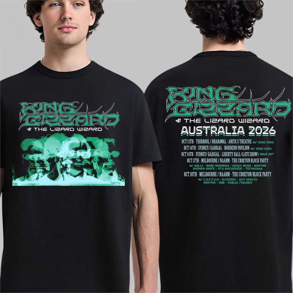 King Gizzard And The Lizard Wizard Merch Australia 2026 Tour Schedule Dates T-Shirt Fan Gifts