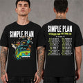 Simple Plan Bigger Than You Think Tour 2026 Merch Scooby-Doo The Mystery Machine With Dates Shirt