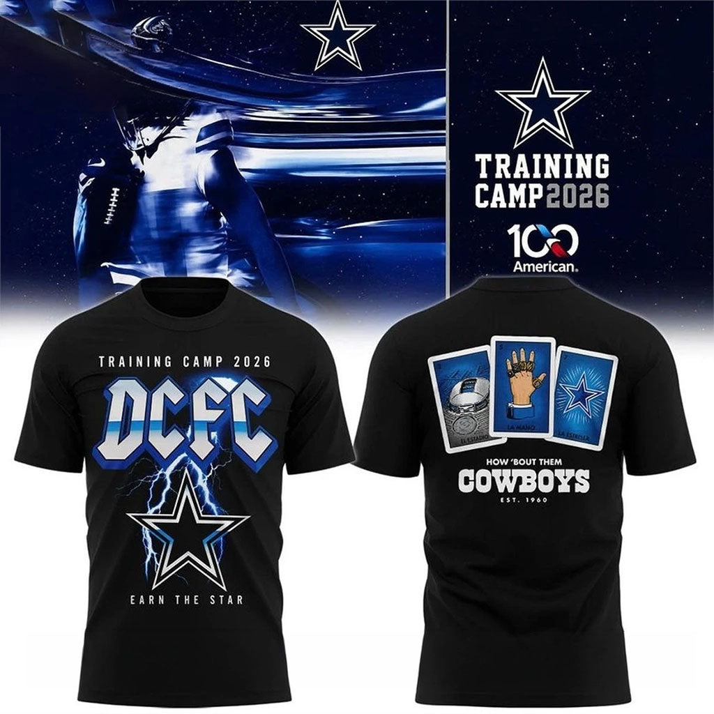 Dallas Cowboys Training Camp 2026 DCFC Earn The Star Concert T-Shirt Dallas Cowboys Merch Gifts