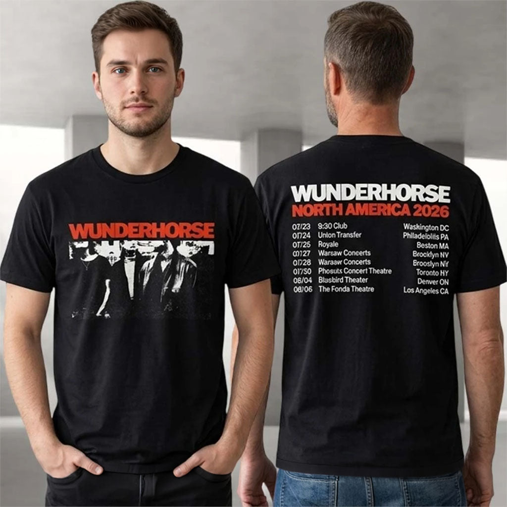 Wunderhorse North America 2026 Tour Dates T-Shirt Wunderhorse Merch Gift For Rock Fans