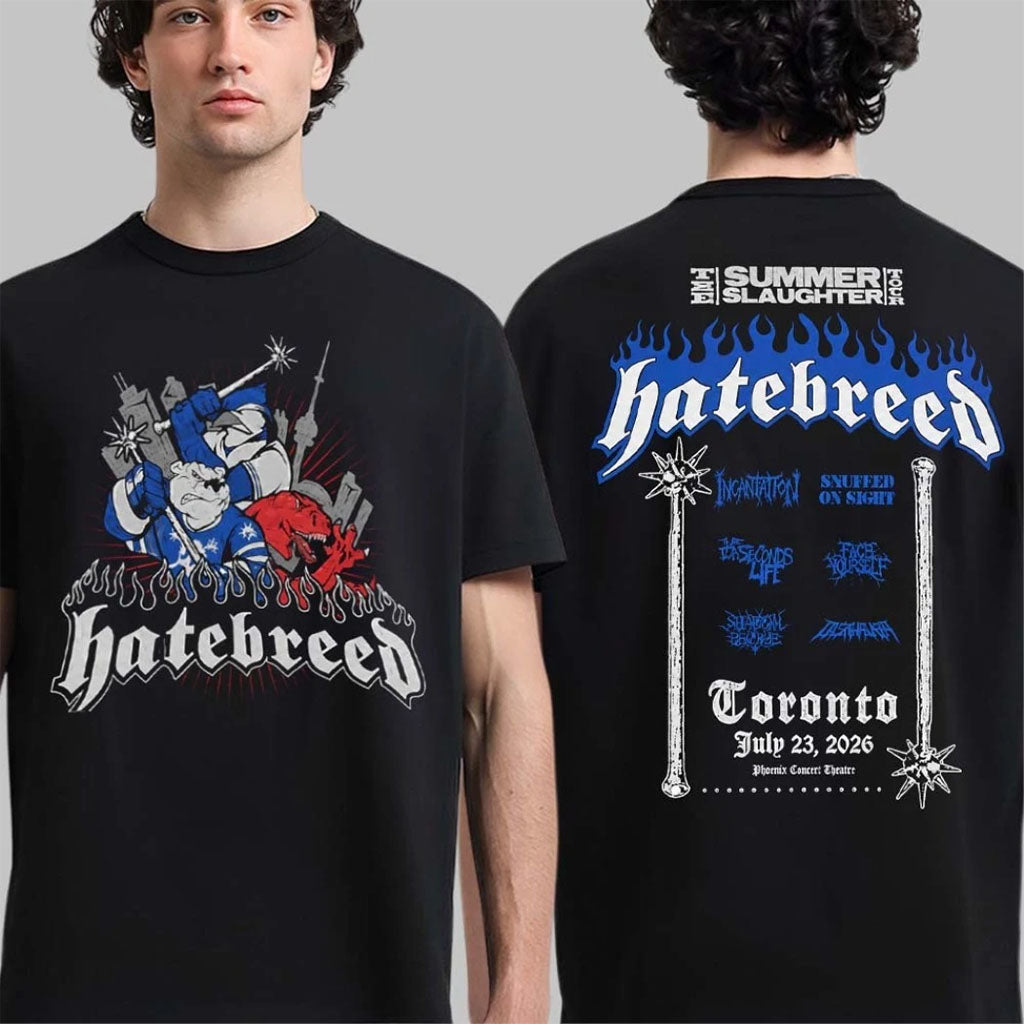 Hatebreed Toronto Canada 2026 Summer Slaughter Tour T-Shirt Hatebreed Merch Gift For Music Fans