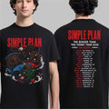 Simple Plan The Bigger Than You Think Tour 2026 Merch Wild Animal Bumper Car Art With Dates Shirt