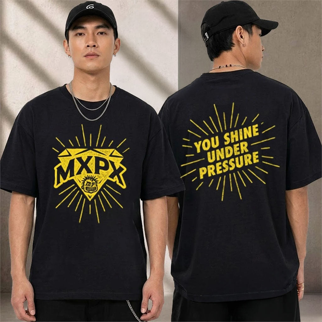 MxPx Band 2026 Warped Tour Merch In Long Beach MxPx You Shine Under Pressure Shirt Fan Gear