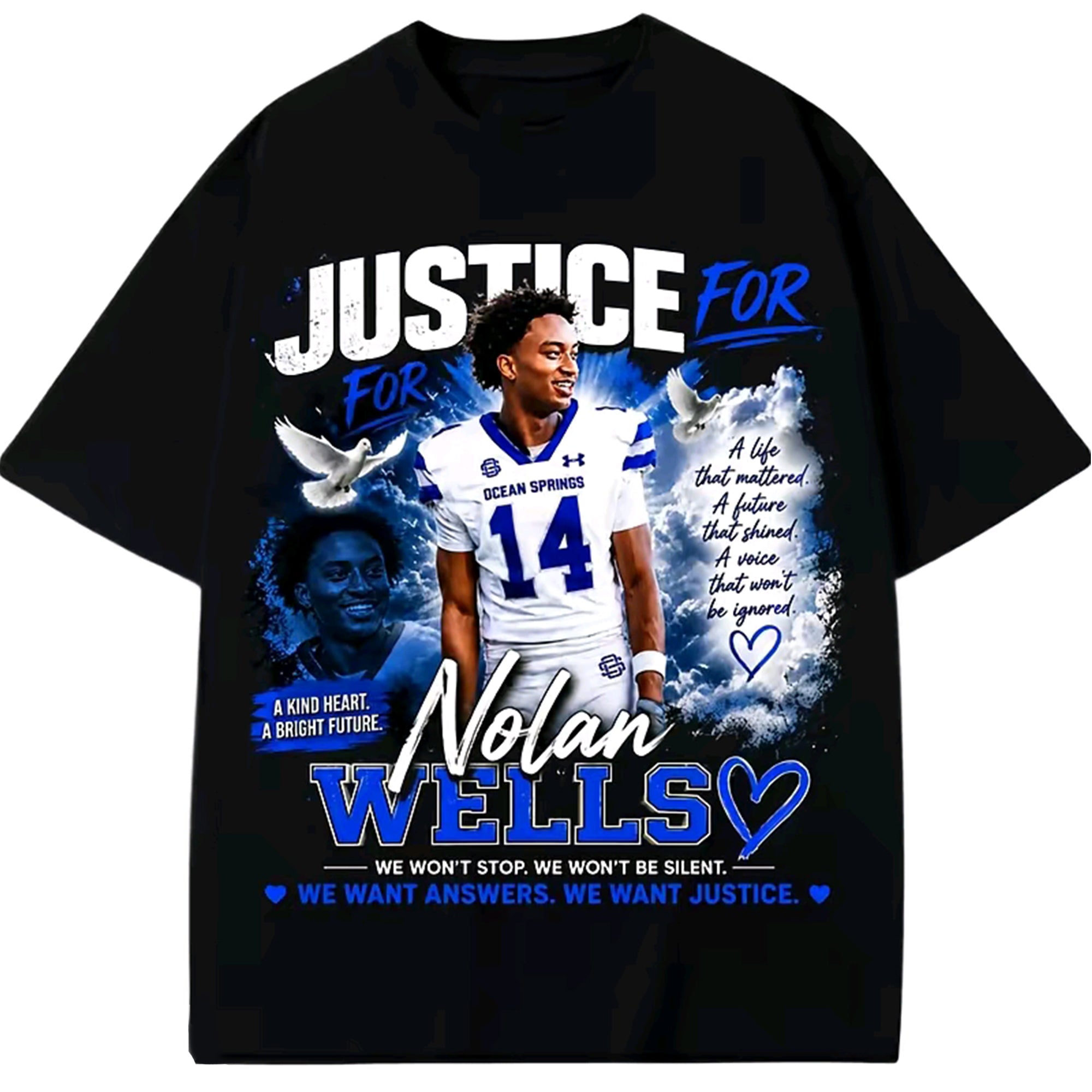 Justice For Nolan Wells We Want Answers Shirt We Want Answers We Want Justice T-Shirt