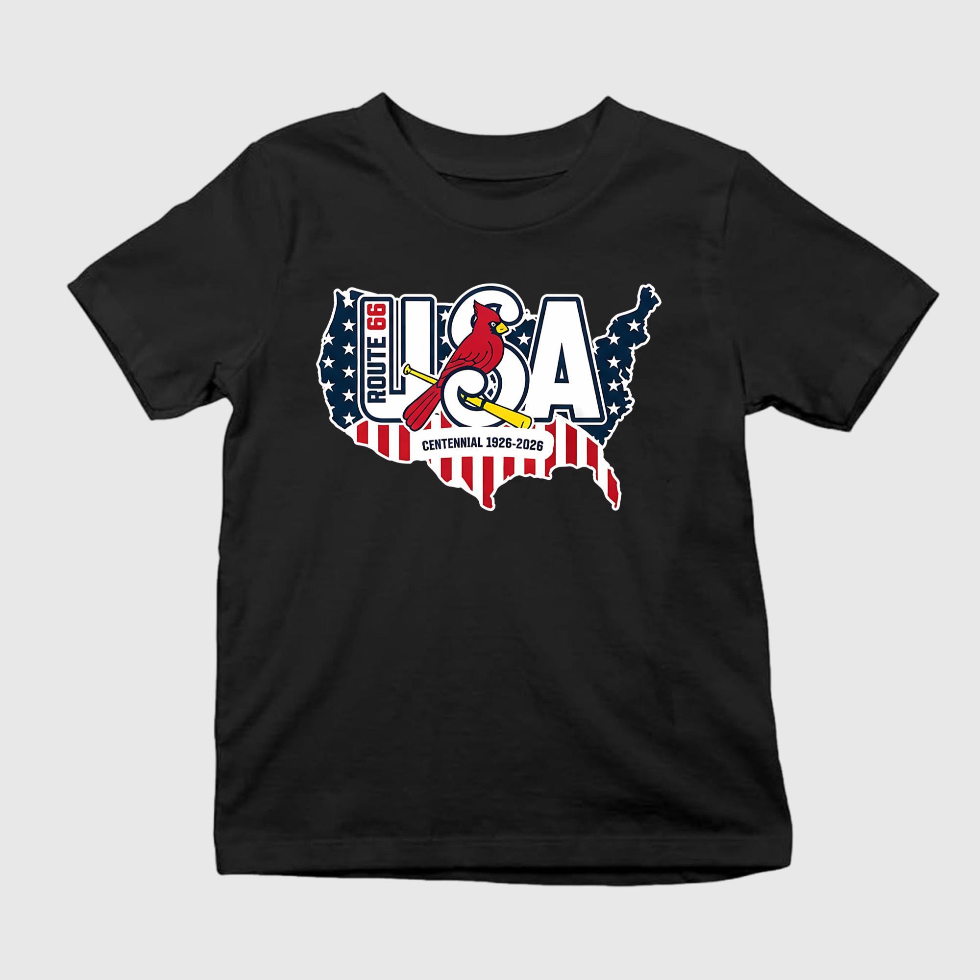 Cardinals Route 66 Centennial 1926-2026 Shirt St Louis Cardinals Merch Gifts For Fans