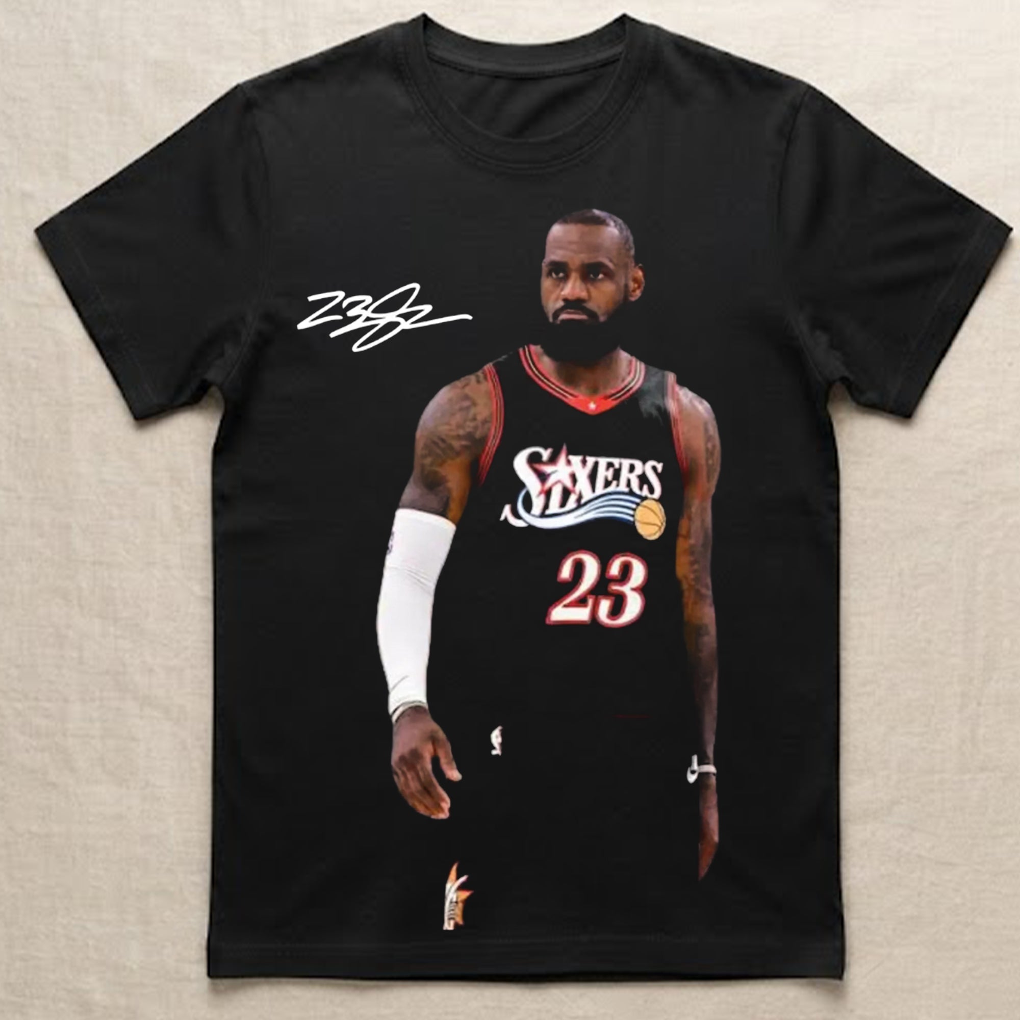 Sixers 23 Lebron James Signature Shirt Sixers Merch Basketball Fan Gift Ideas