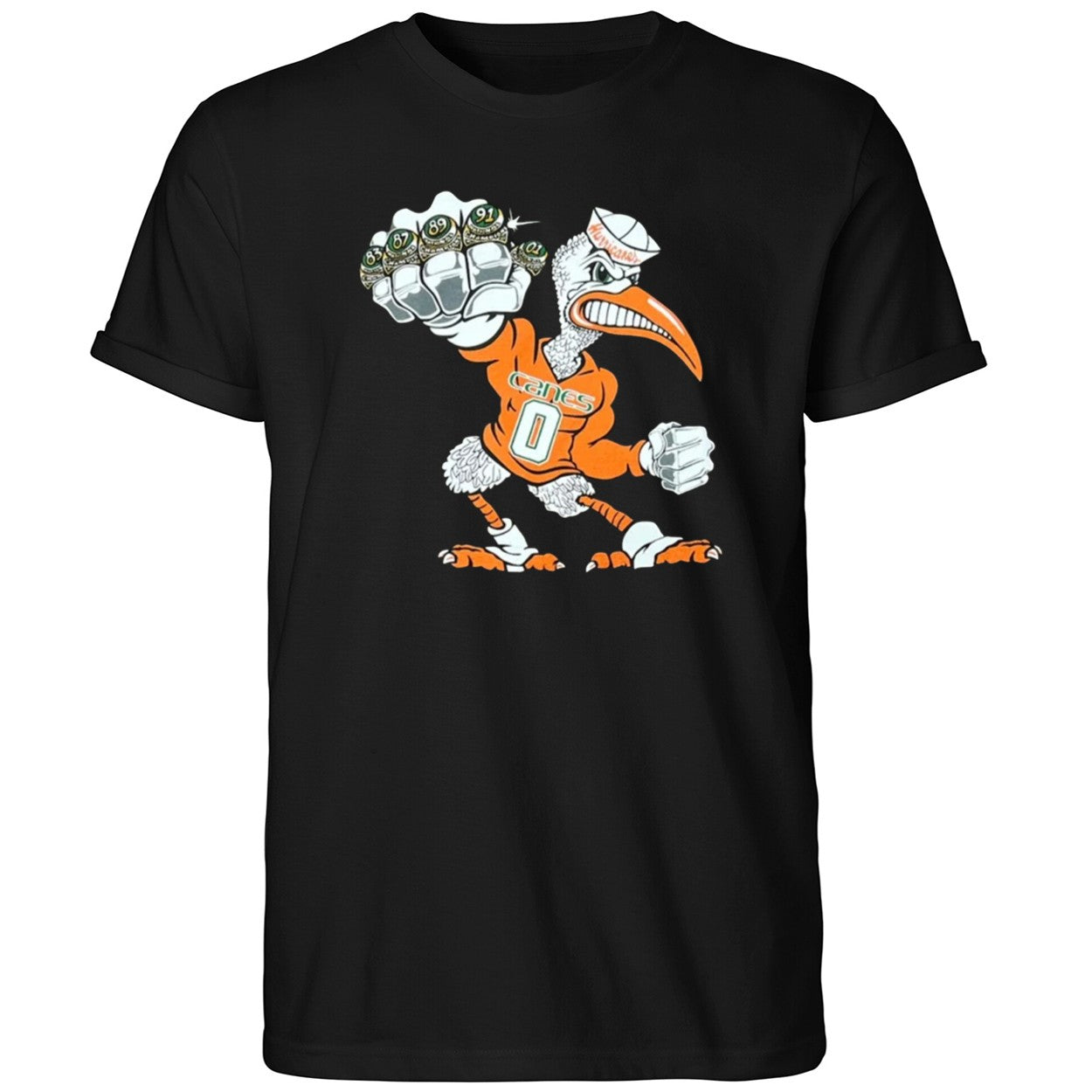 Hurricanes Sebastian The Ibis 5 Rings Shirt Miami Hurricanes Merch Gifts For Football Fan