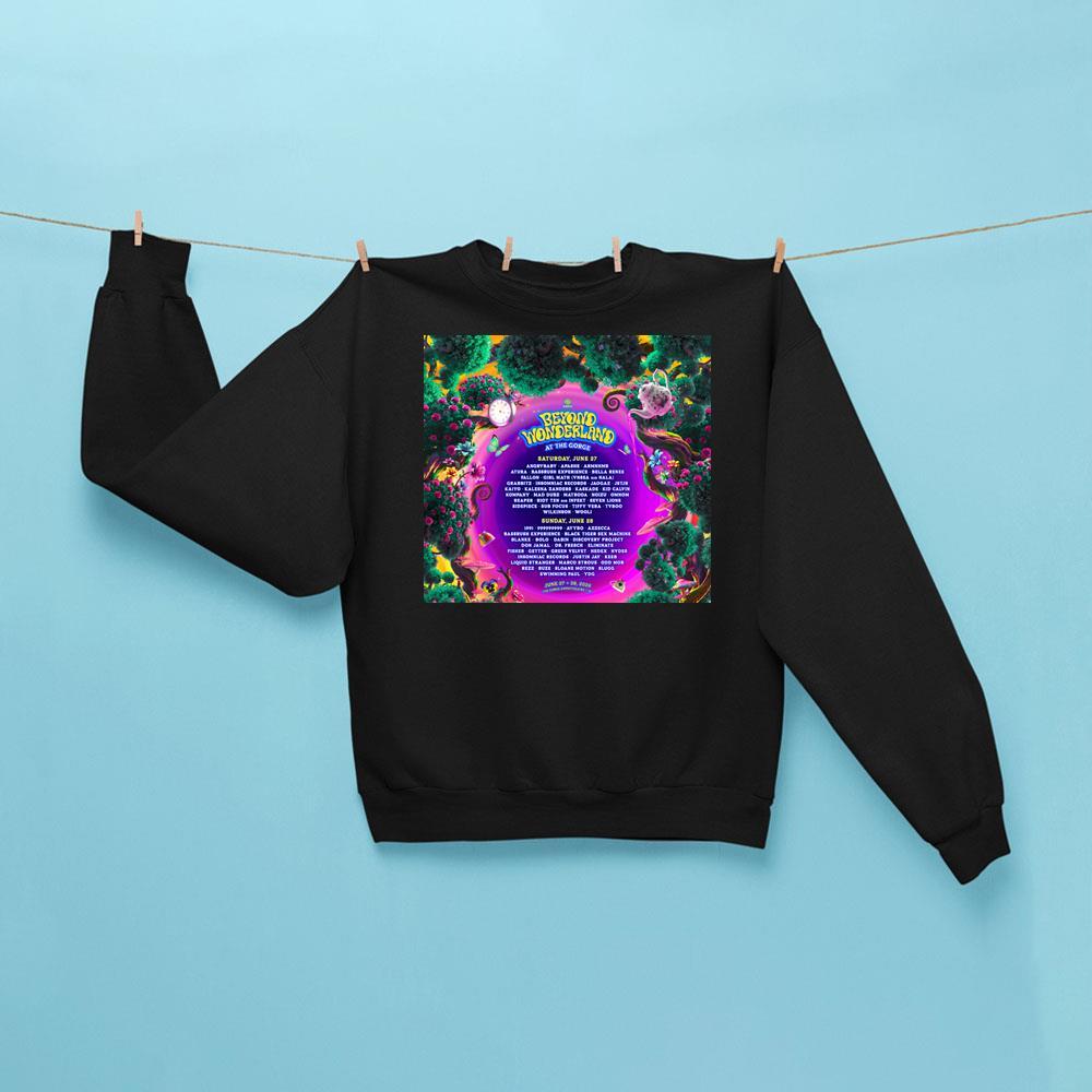 Beyond Wonderland At The Gorge 2026 Sweatshirt 2026 Beyond Wonderland Merch Gifts For Fan