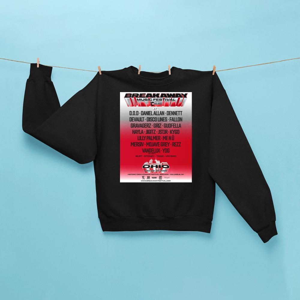Breakaway Ohio 2026 Music Festival Sweatshirt Black Best Gifts For Music Lovers