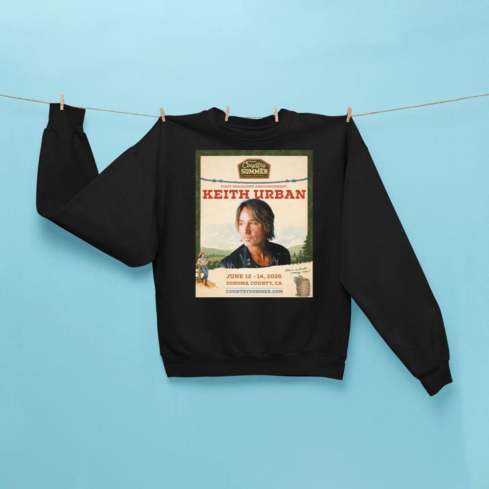 Country Summer Music Festival 2026 Sweatshirt Black Gifts For People Who Like Music