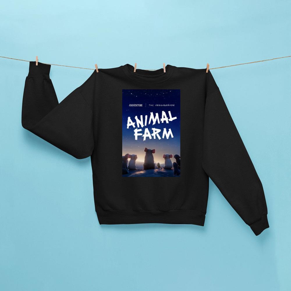Animal Farm Movie Sweatshirt Black Animal Farm Merch Gifts For Movie Fans