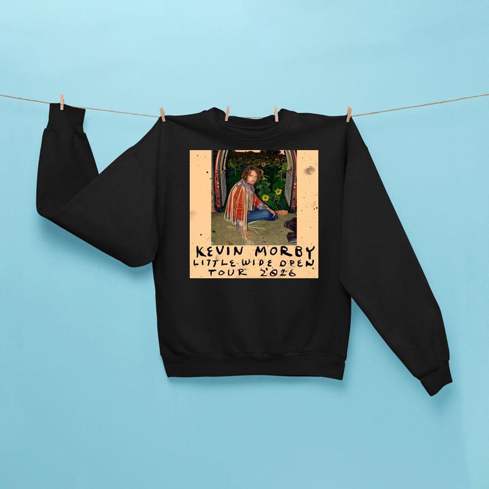 Kevin Morby Little Wide Open Sweatshirt Black Kevin Morby Merch Music Lover Gifts For Him