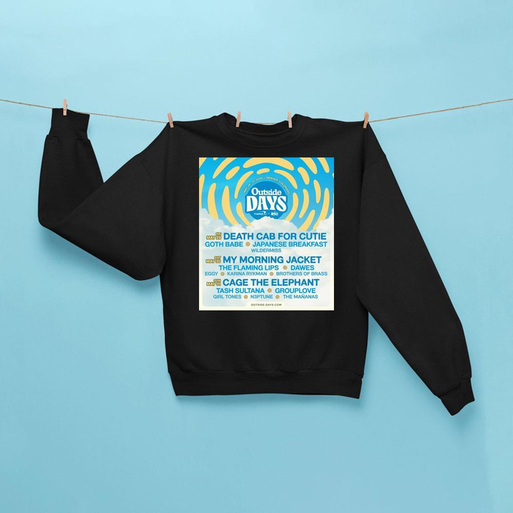 Outside Days Festival 2026 Sweatshirt Black Cool Gifts For Music Lovers