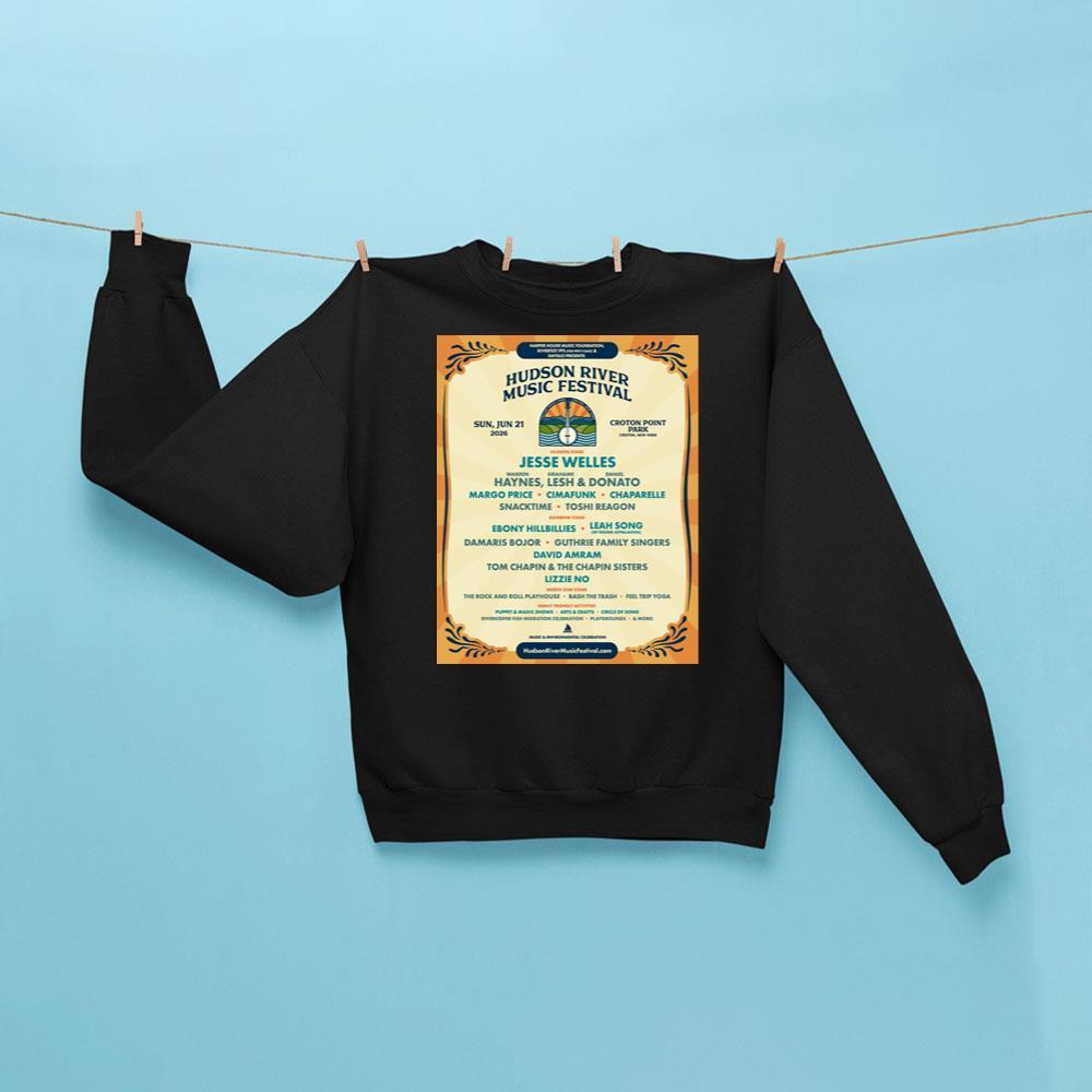Hudson River Music Festival 2026 Sweatshirt Black Unique Gifts For Music Lovers